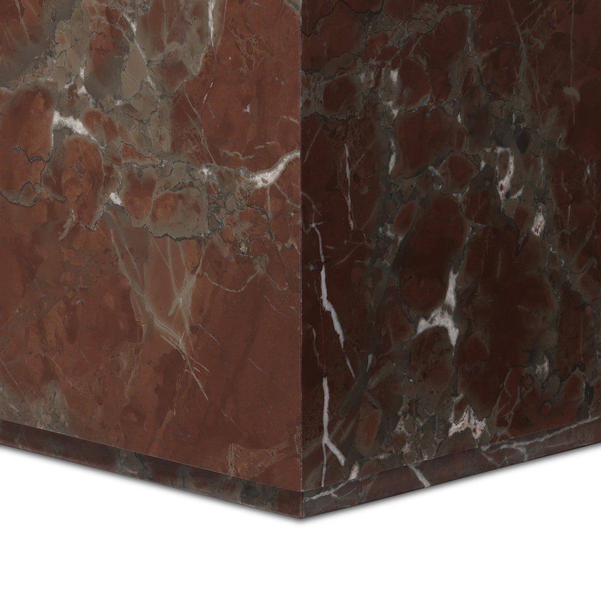 Modern Marble Plinth End Table