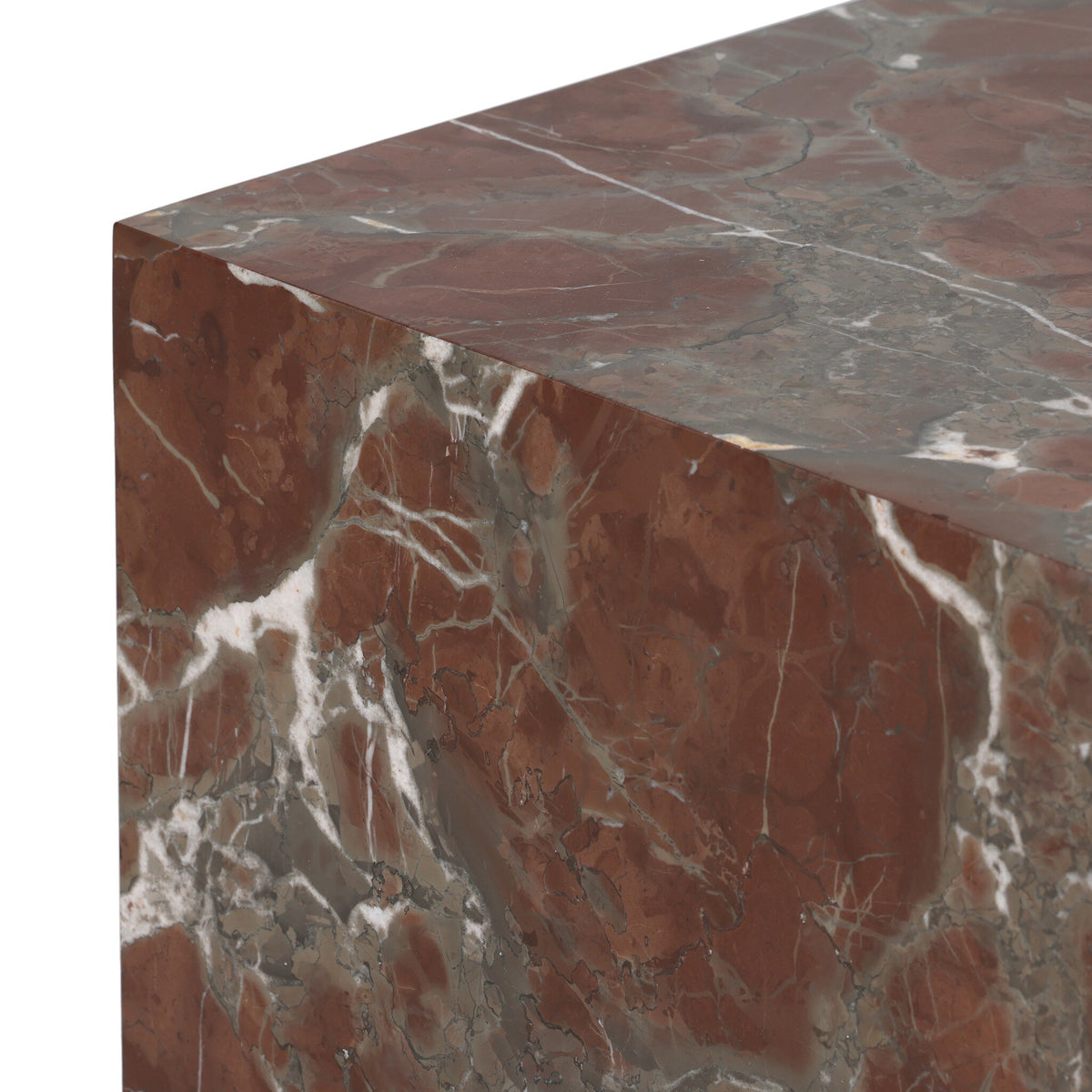Modern Marble Plinth End Table