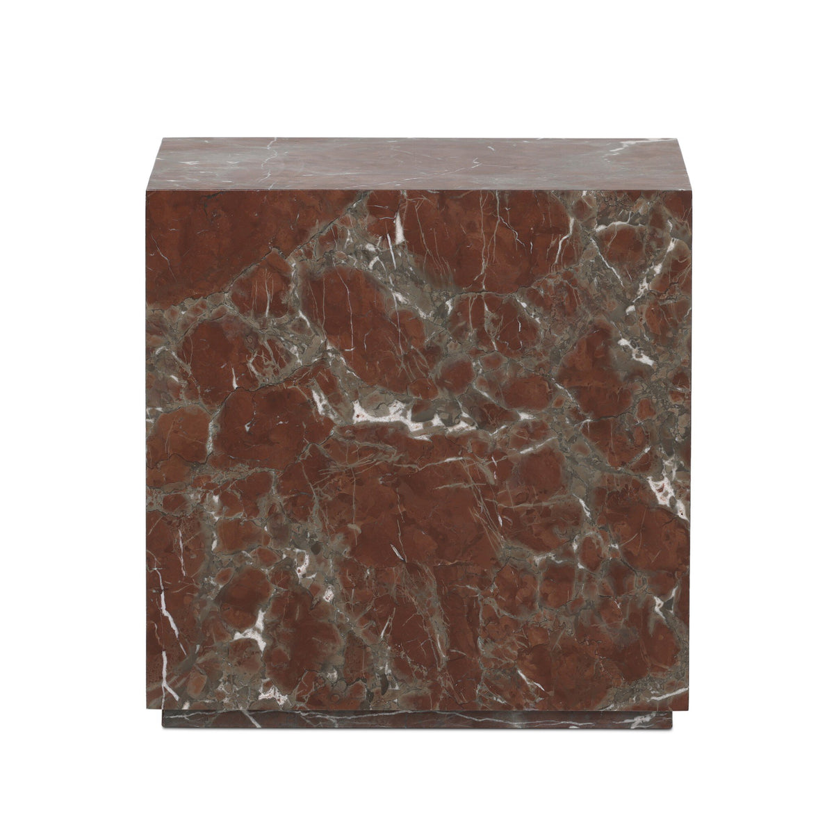 Modern Marble Plinth End Table