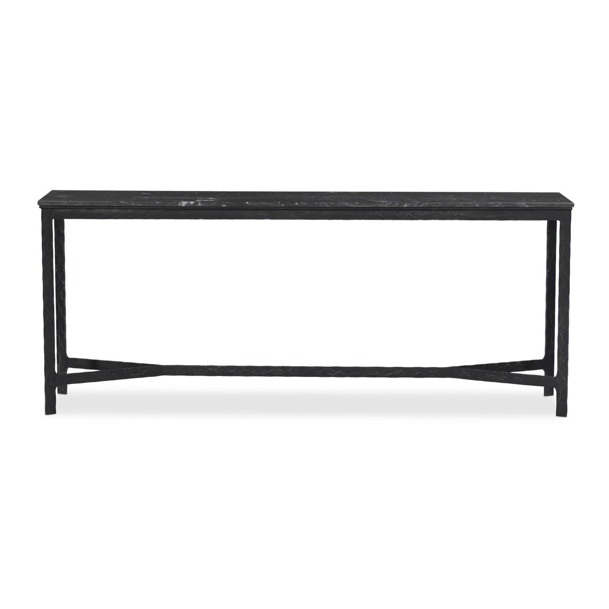 Hammered Iron Console Table