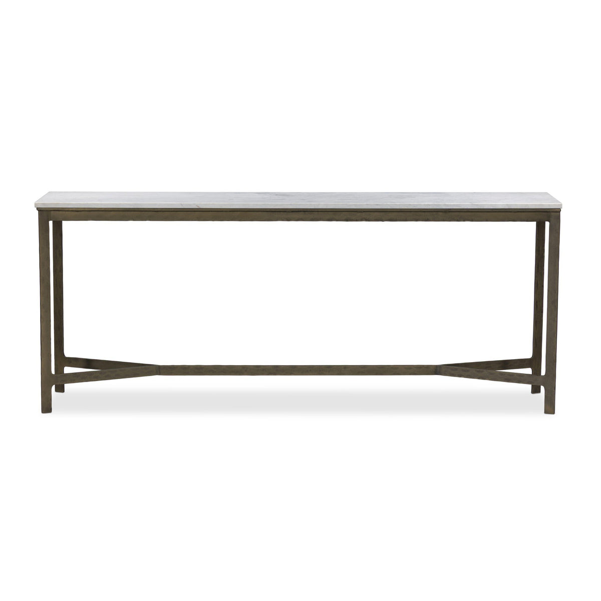 Hammered Iron Console Table