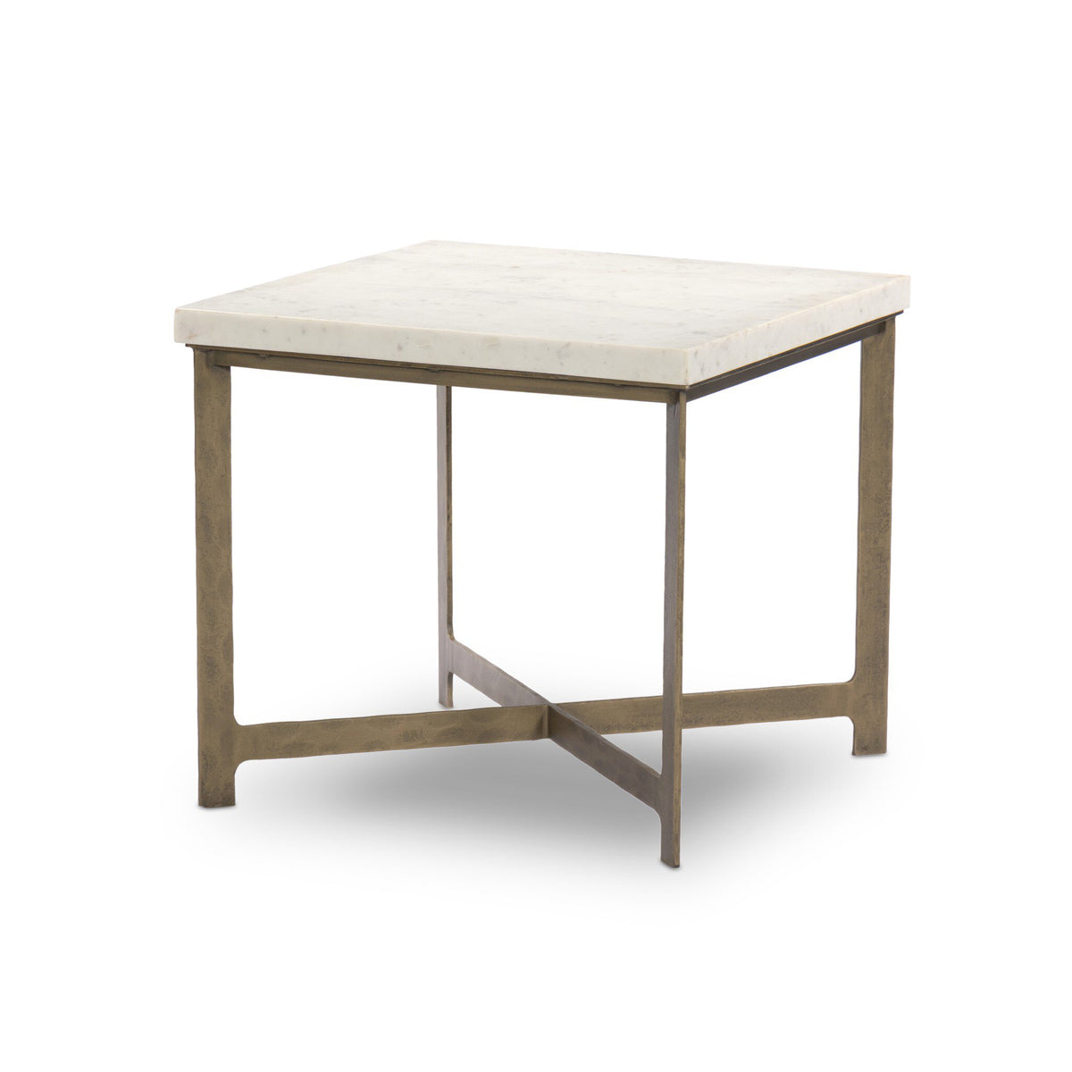 Hammered Iron End Table
