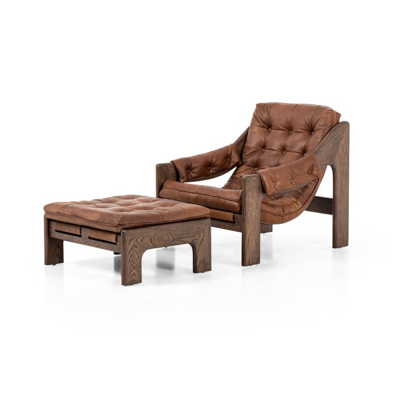 Halston Chair W/Ottoman