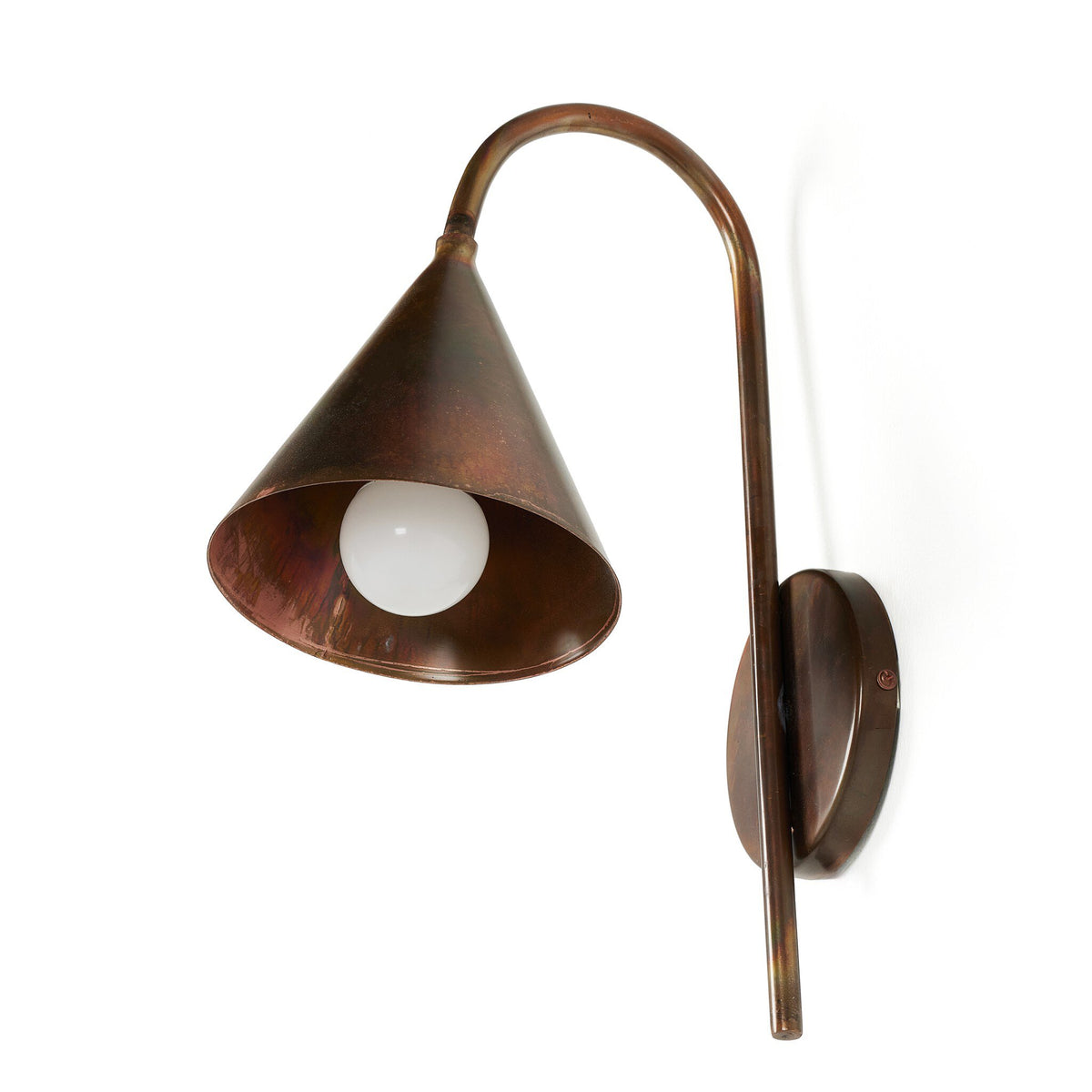 a light fixture on a wall