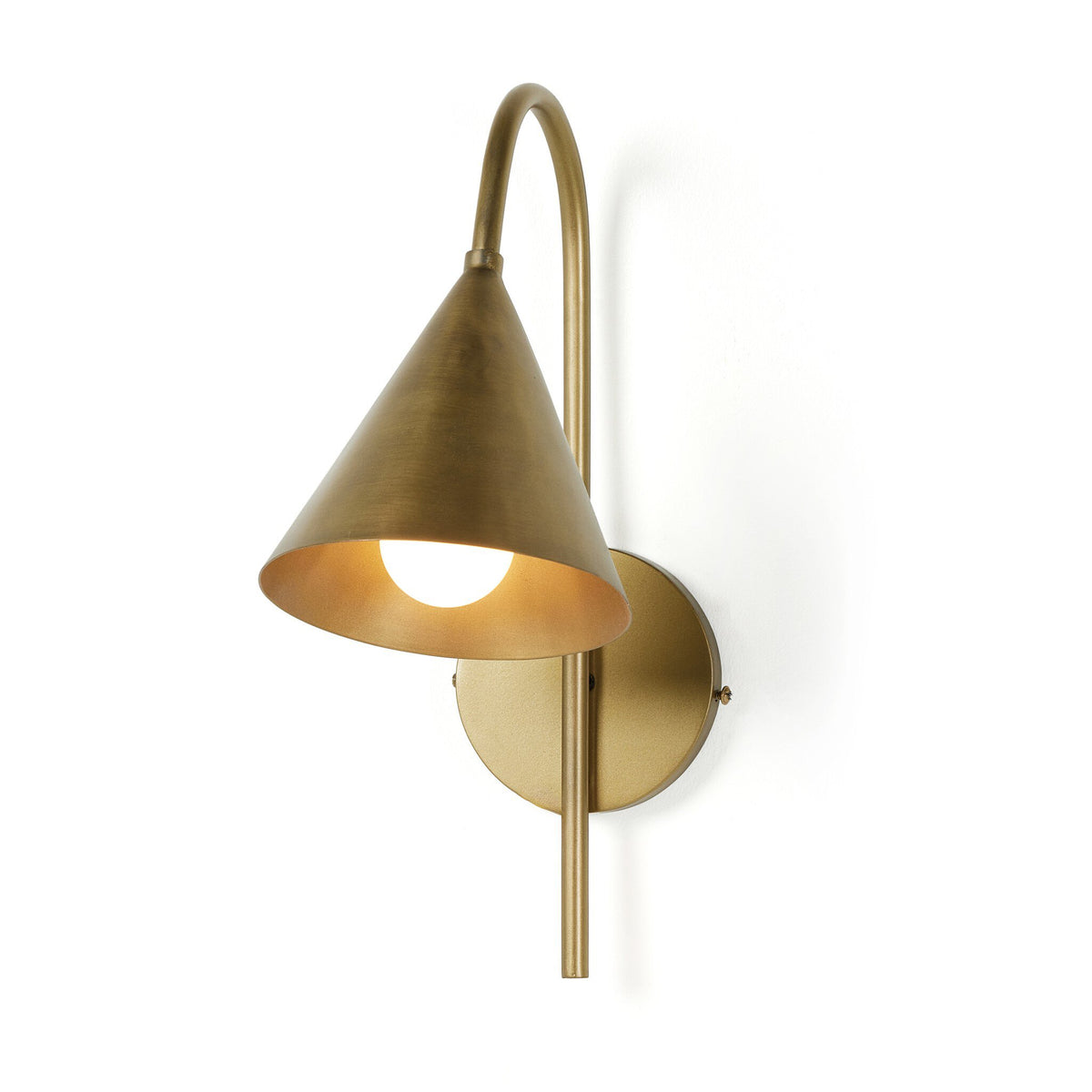 a light fixture on a wall