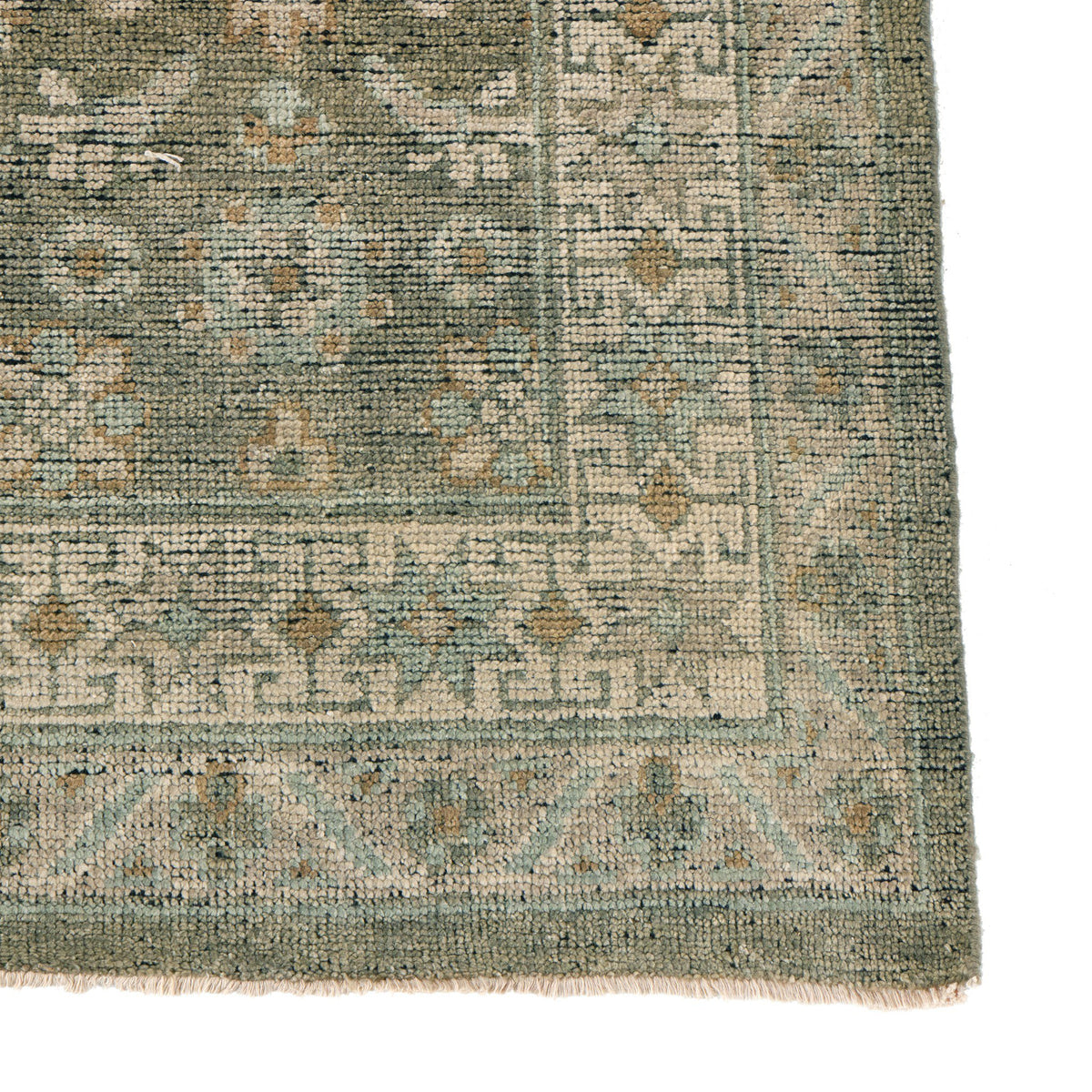 a close up of a rug