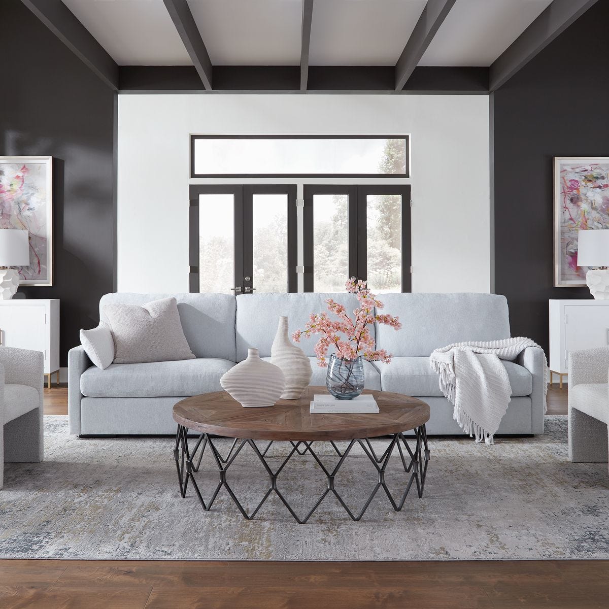 Refuge Sofa, Left Arm Facing, Cloud Blue
