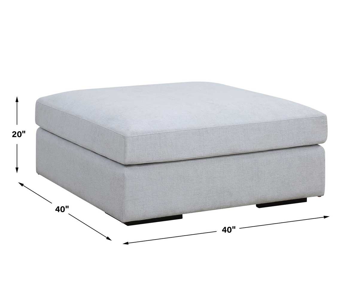 Refuge Sofa, Ottoman, Cloud Blue