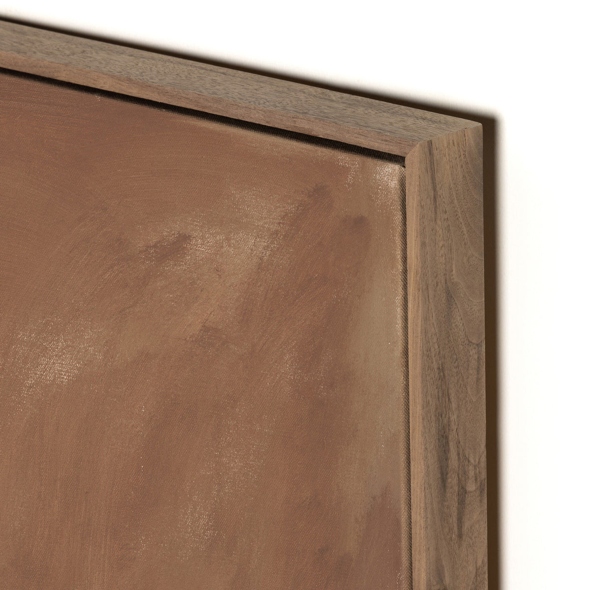 a close up of a wood frame