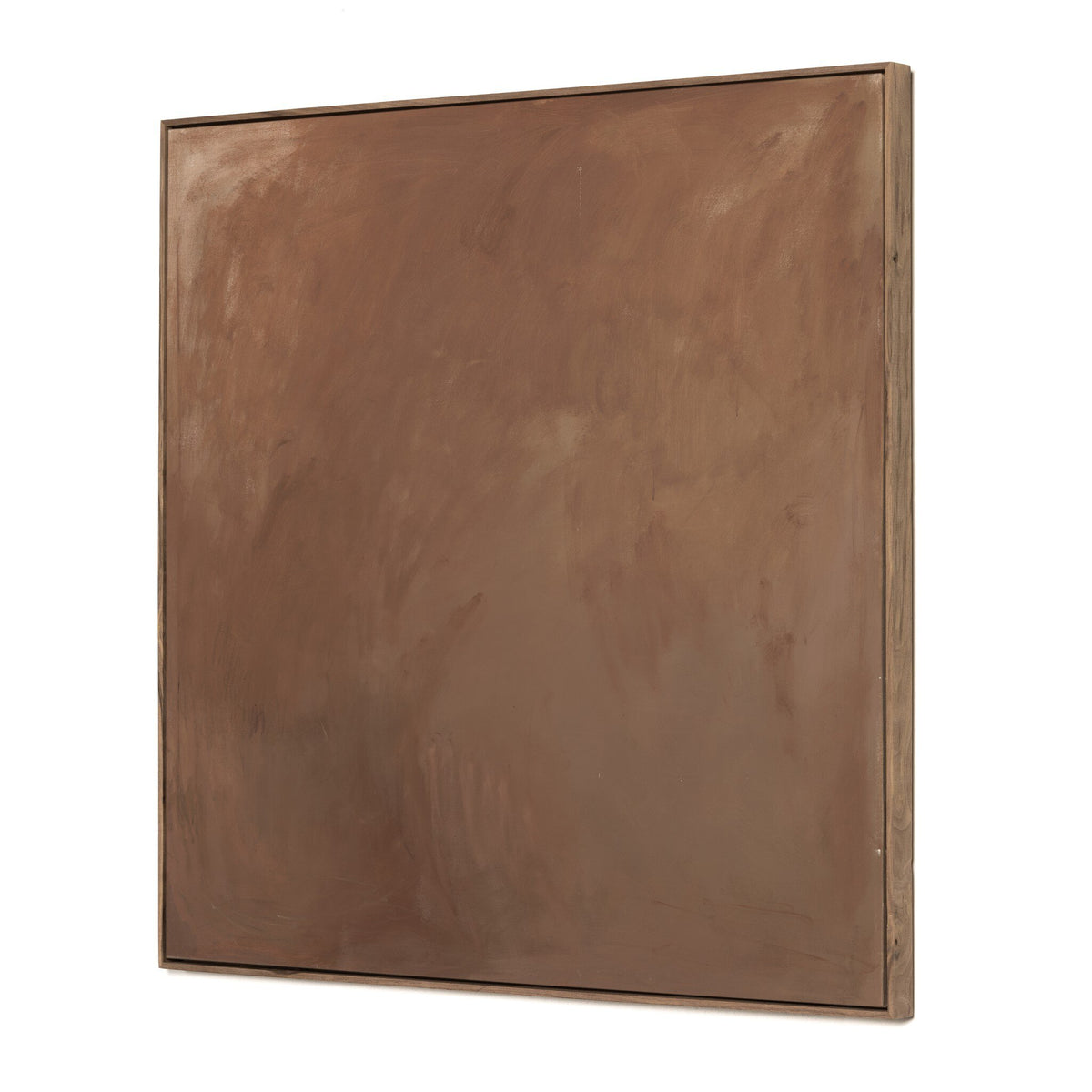 a brown square object on a white background