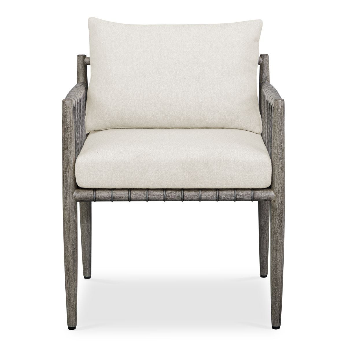 Borneo Outdoor Dining Chair, Oyster