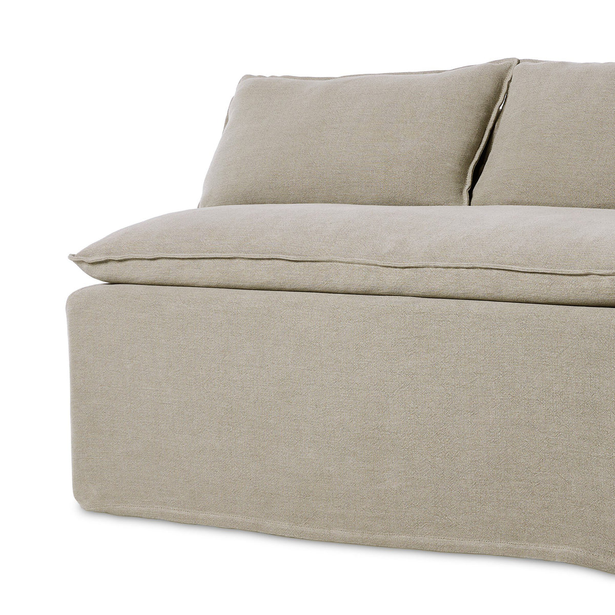 Andre Slipcover Dining Bench 50"