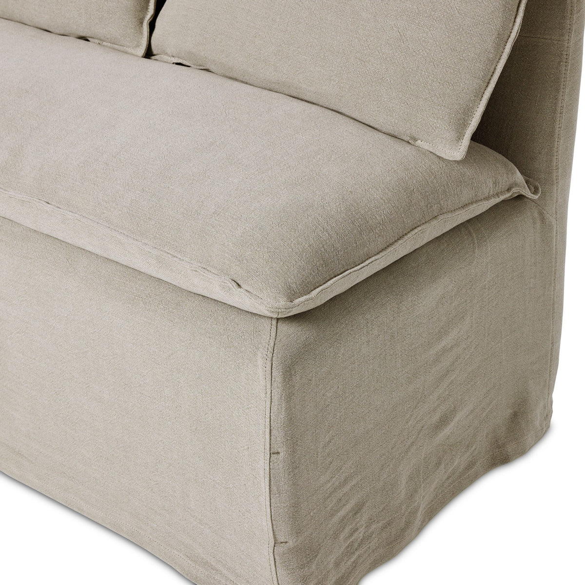 Andre Slipcover Dining Bench 50"