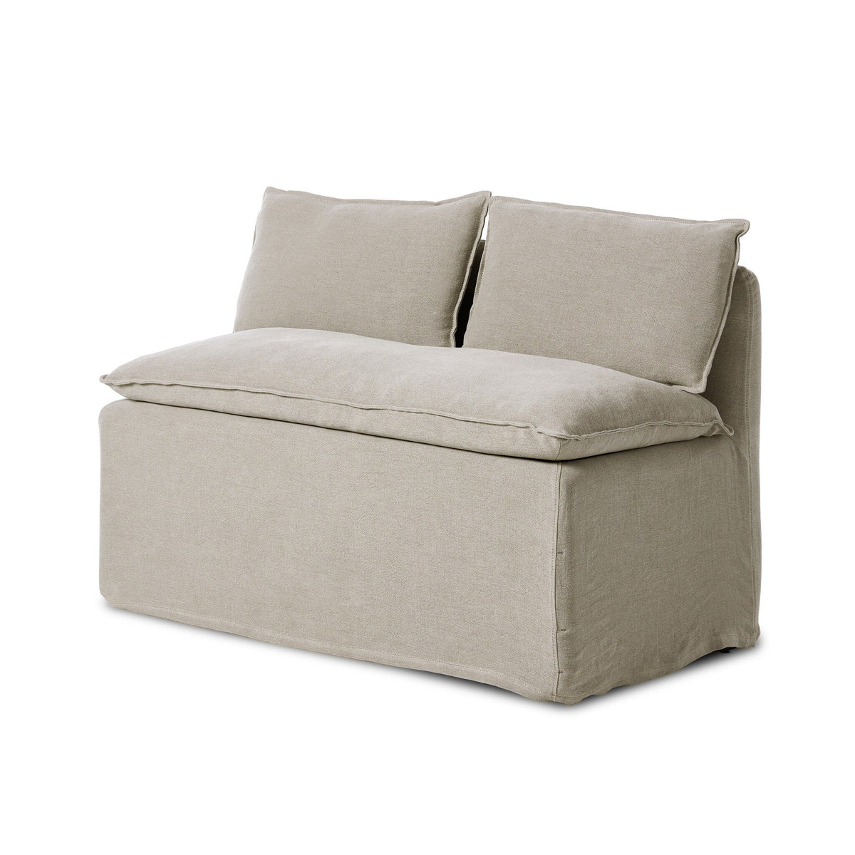 Andre Slipcover Dining Bench 50"