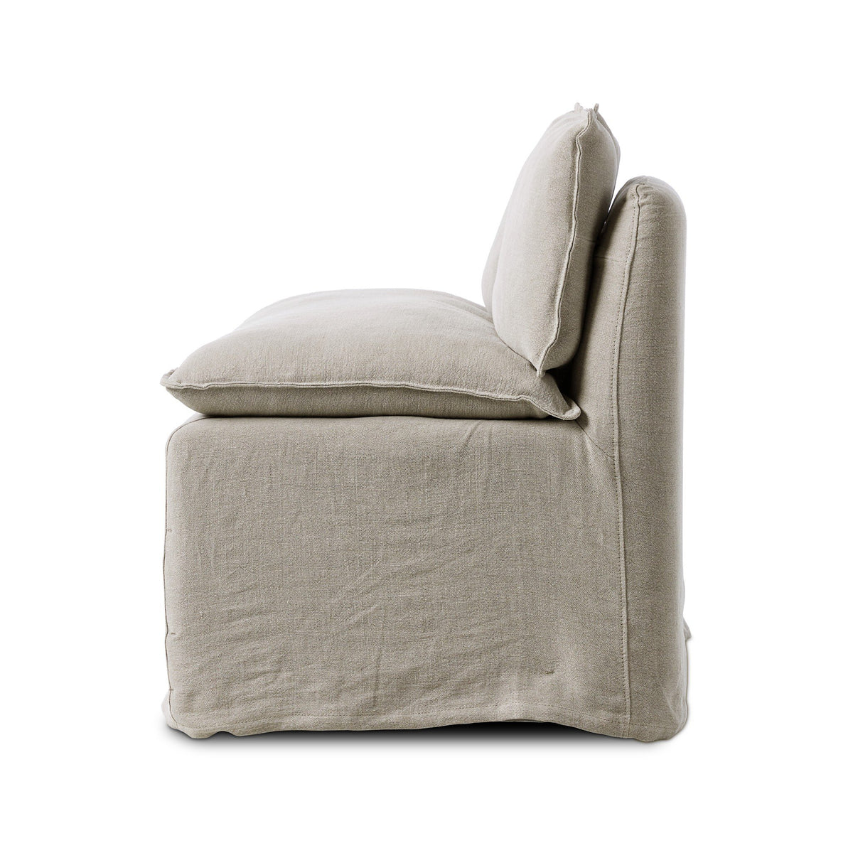 Andre Slipcover Dining Bench 50"