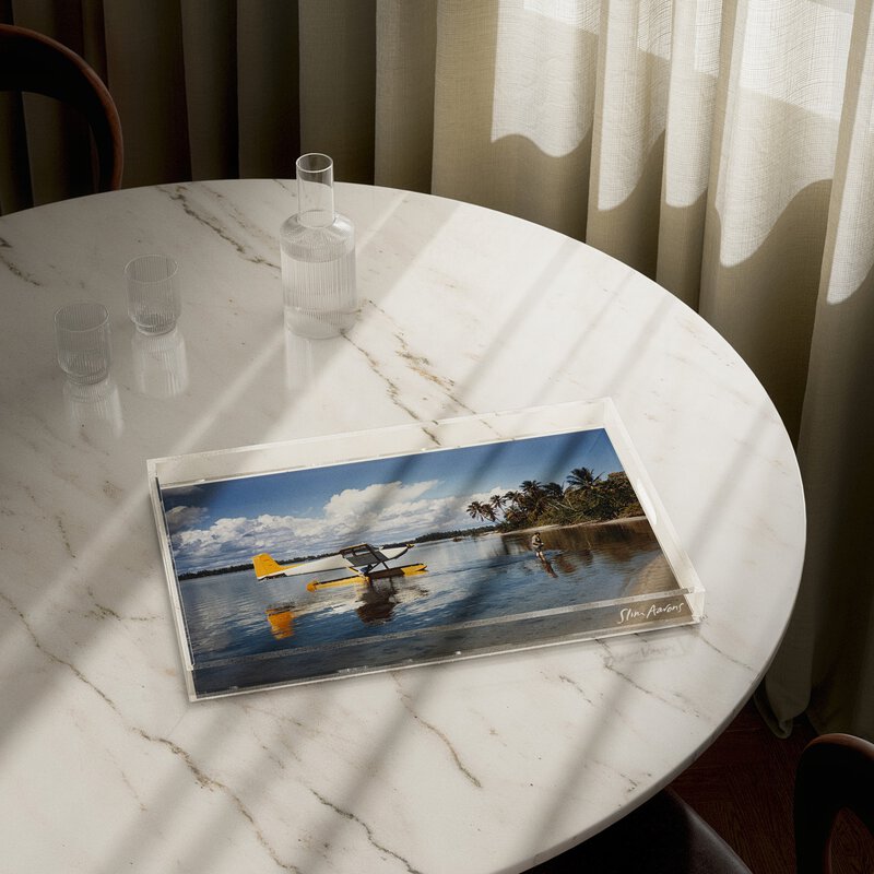 Arriving In Style Tray By Slim Aarons
