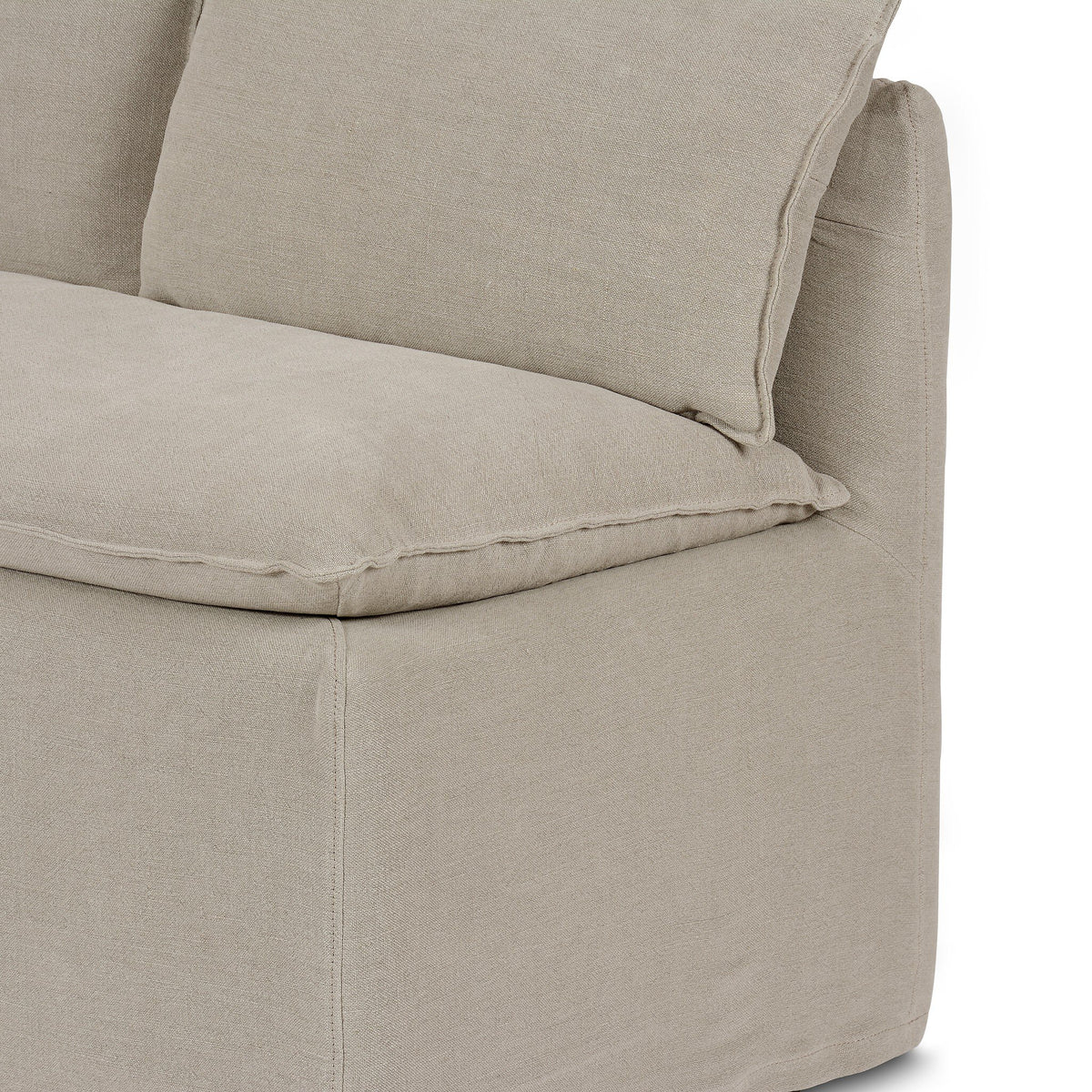 Andre Slipcover Dining Bench 75"