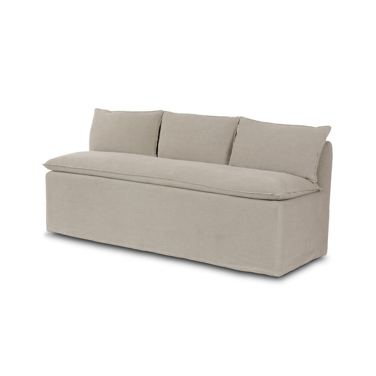 Andre Slipcover Dining Bench 75"