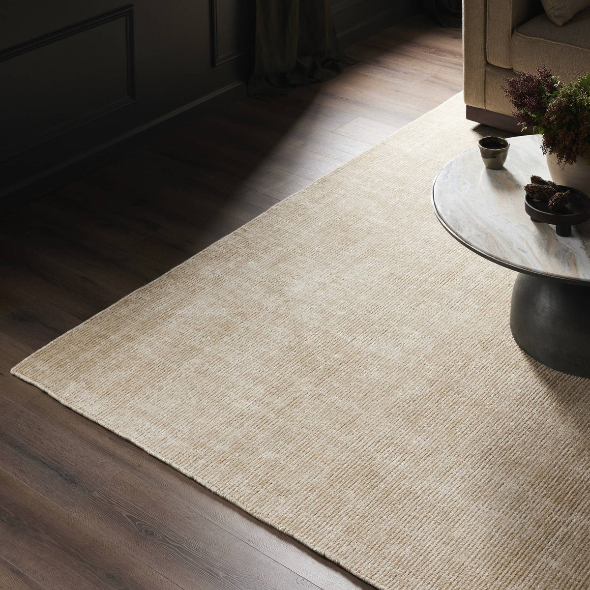 a rug on the floor