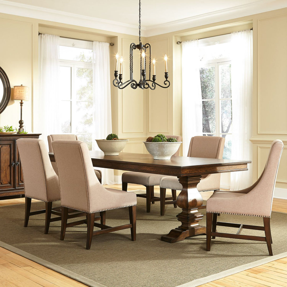 242-DR-7TRS - 7 Piece Trestle Table Set - Liberty Furniture