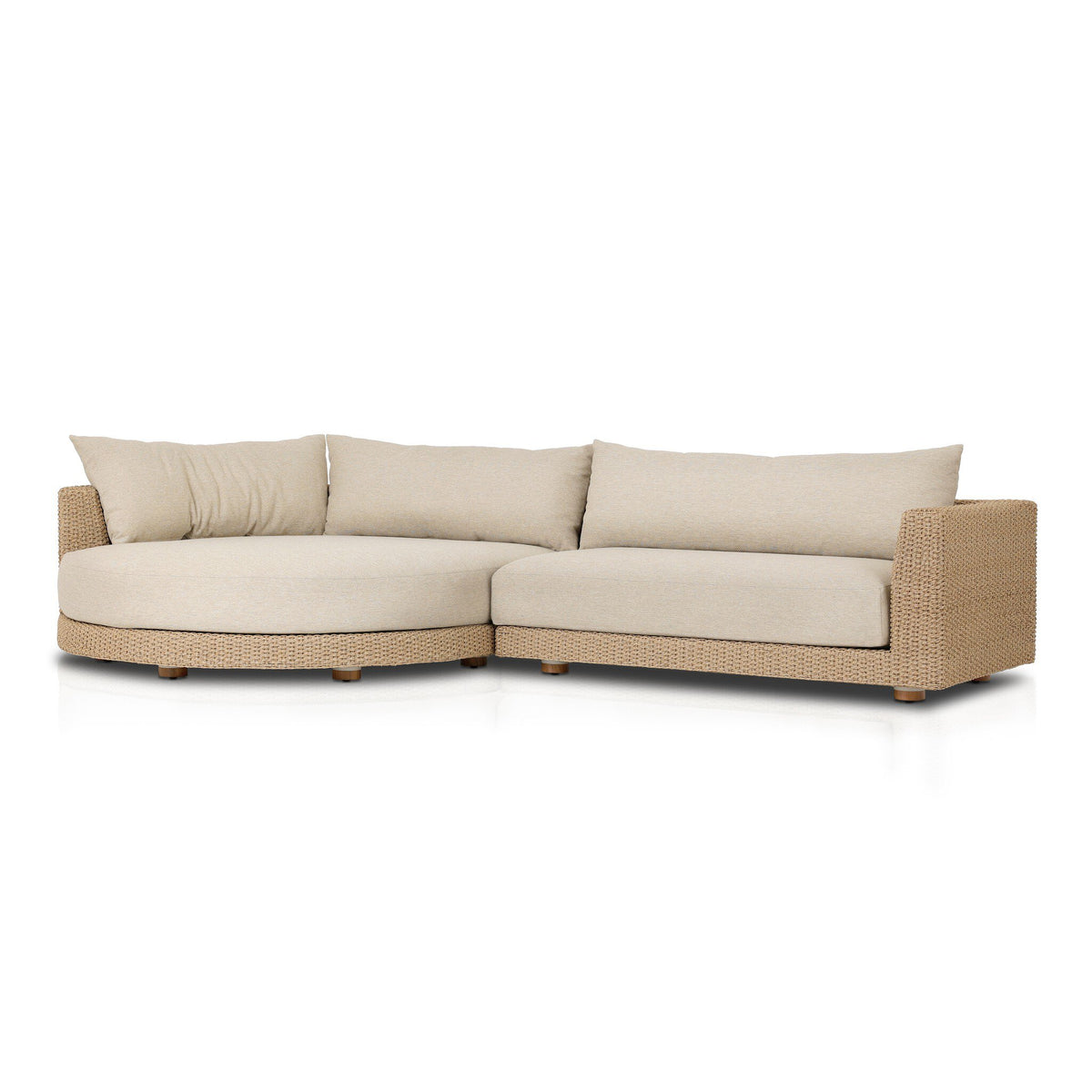 Sylvan Outdoor 2pc Sectional-Laf Chaise