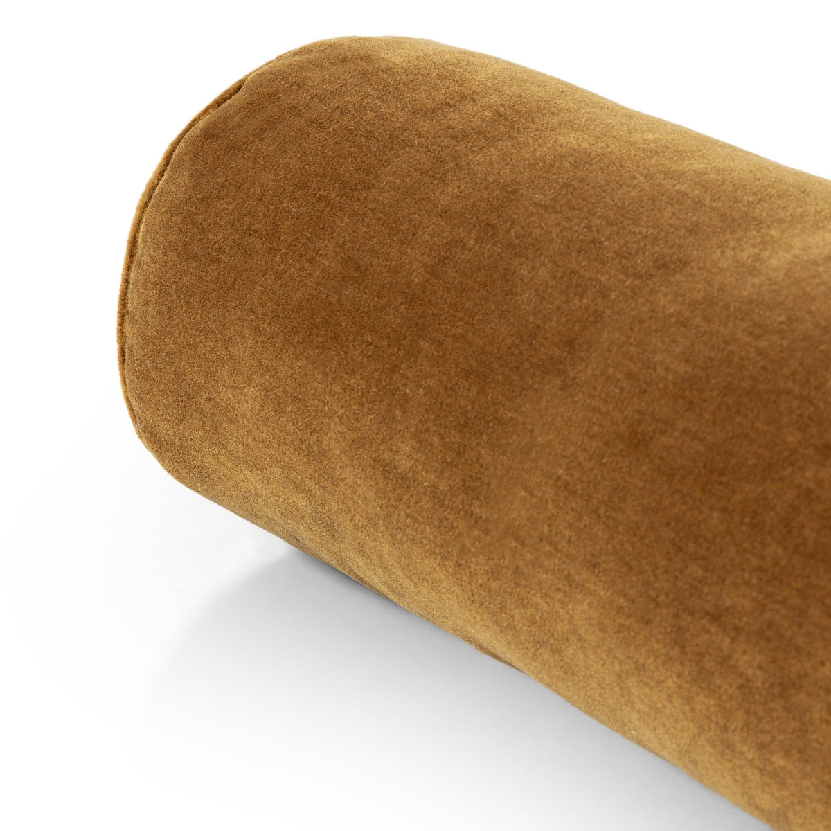 a close up of a brown pillow
