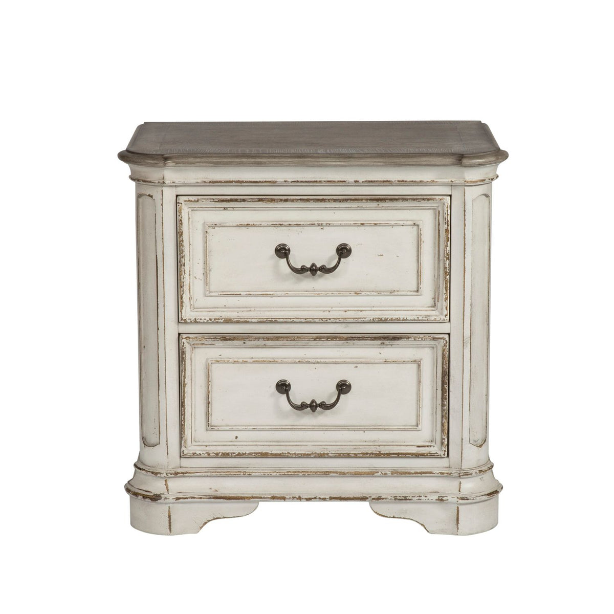 244-BR-QUSLDMCN - Queen Uph Sleigh Bed, Dresser & Mirror, Chest, Night Stand - Liberty Furniture