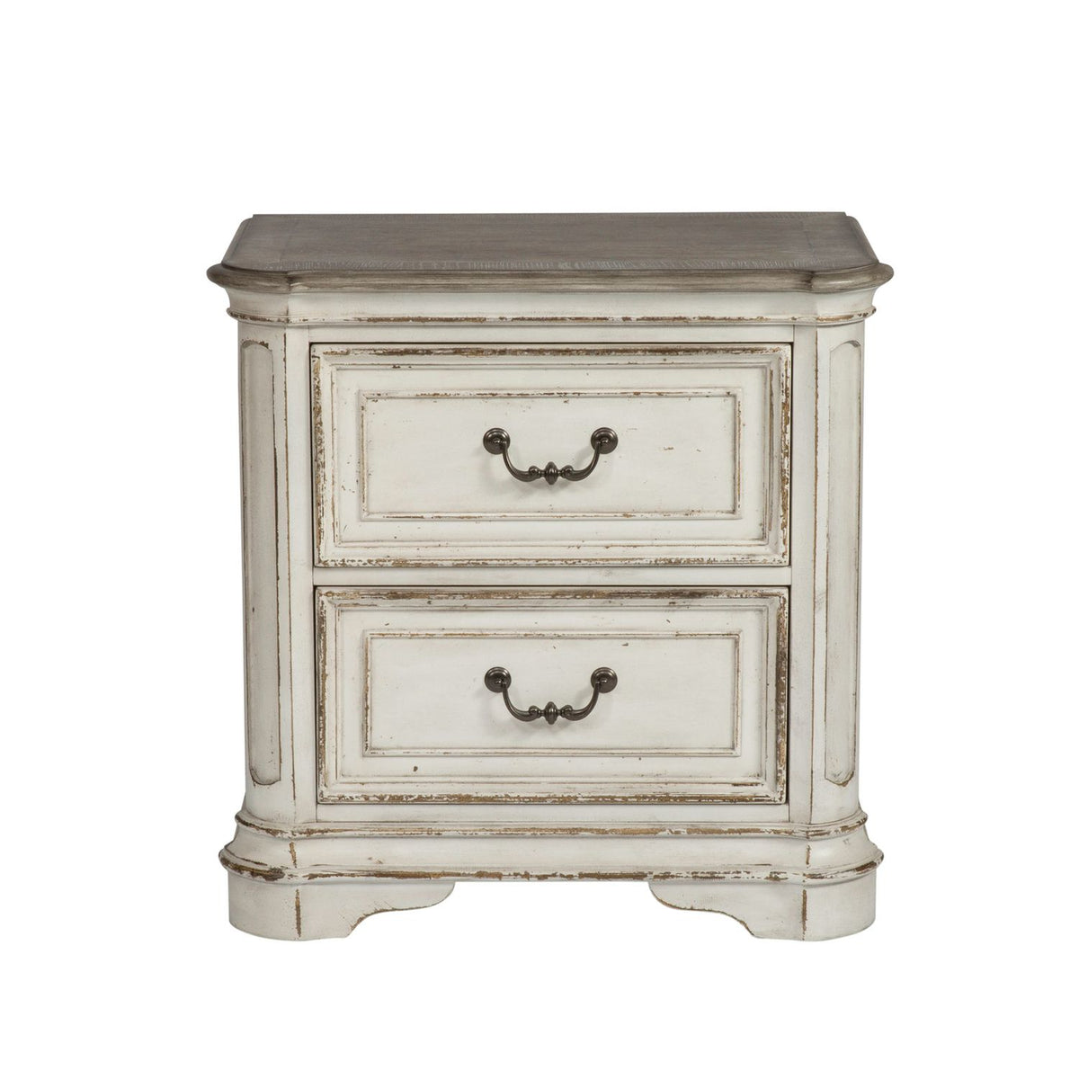 244-BR-QUSLDMN - Queen Uph Sleigh Bed, Dresser & Mirror, Night Stand - Liberty Furniture