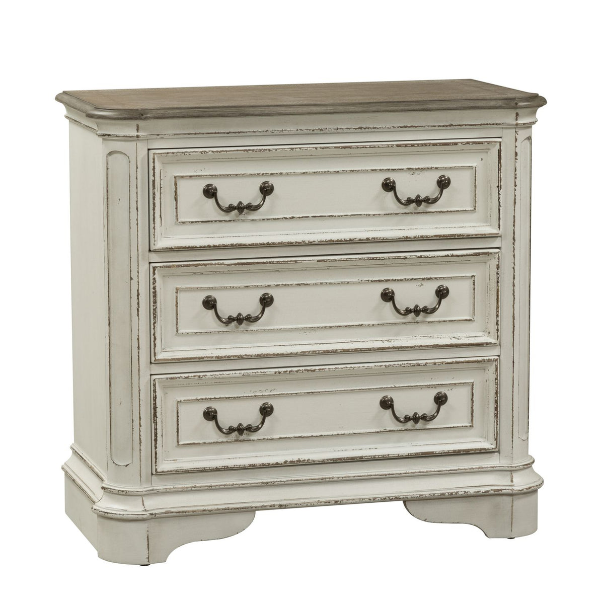 244-BR64 - 3 Drawer Bedside Chest w/ Charging Station - Liberty Furniture