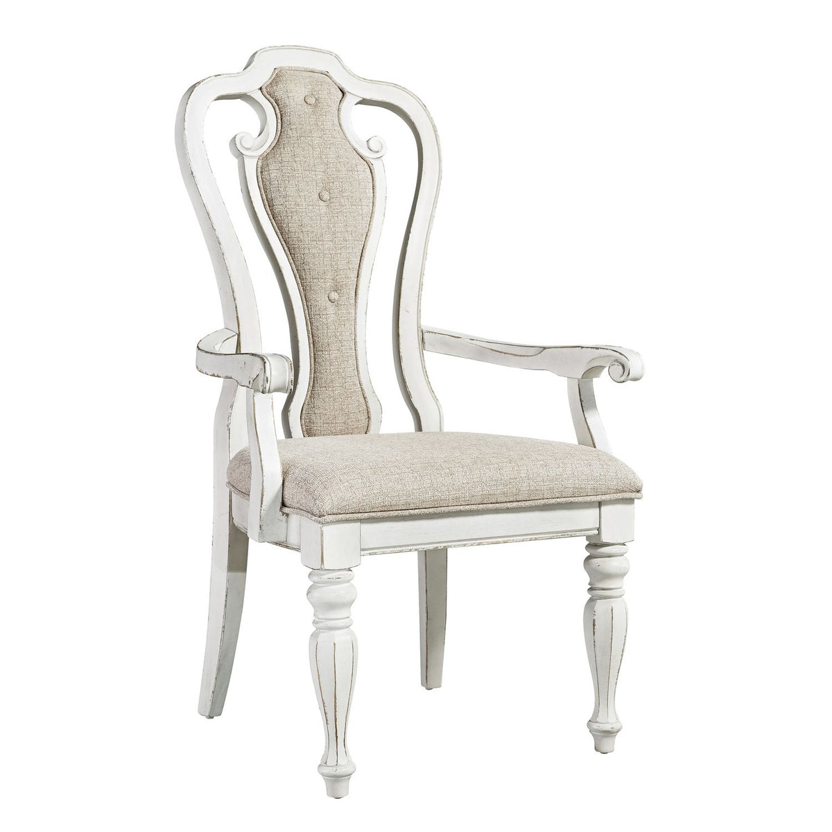 244-C2501A - Splat Back Uph Arm Chair (RTA) - Liberty Furniture
