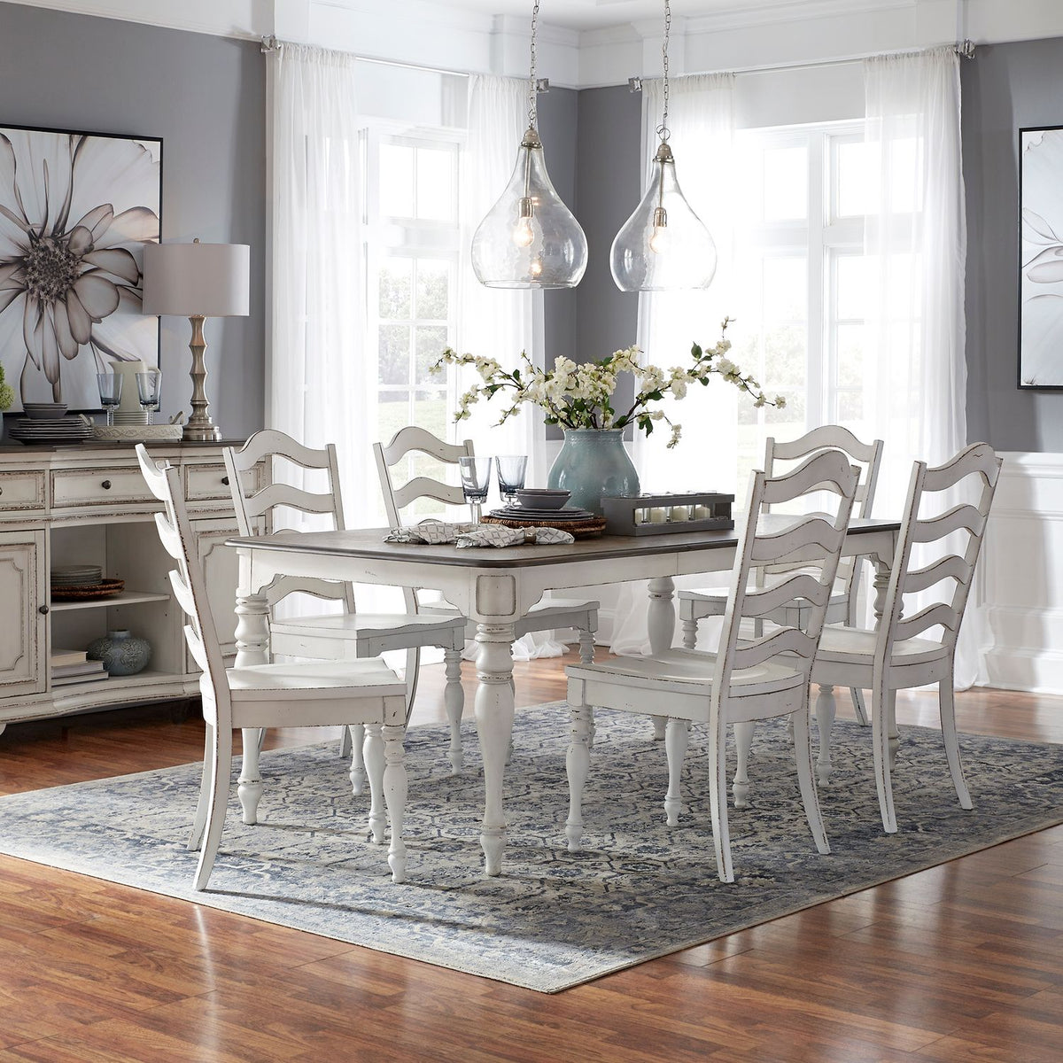 244-CD-7LGS - 7 Piece Leg Table Set - Liberty Furniture