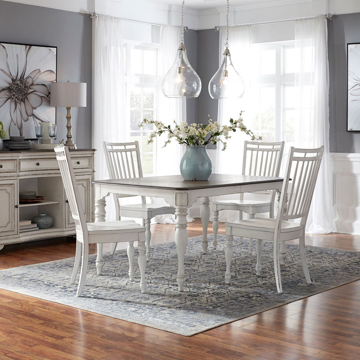 244-CD-O5LTS - Opt 5 Piece Leg Table Set - Liberty Furniture