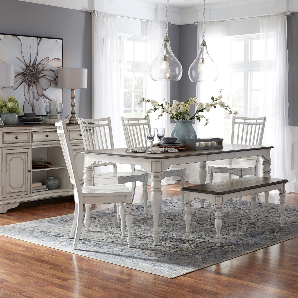 244-CD-O6LTS - Opt 6 Piece Leg Table Set - Liberty Furniture