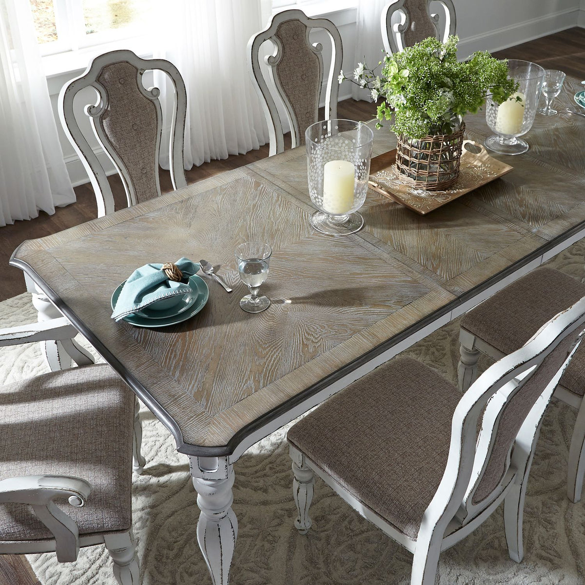 244-DR-5RLS - 5 Piece Rectangular Table Set - Liberty Furniture