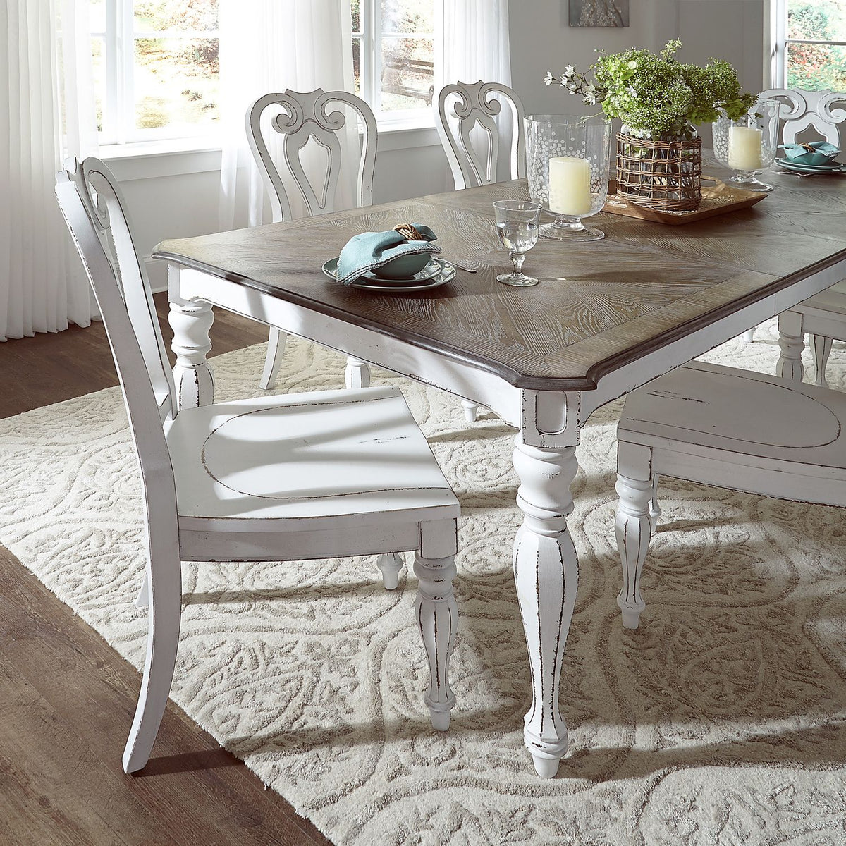 244-DR-O5LTS - Opt 5 Piece Leg Table Set - Liberty Furniture
