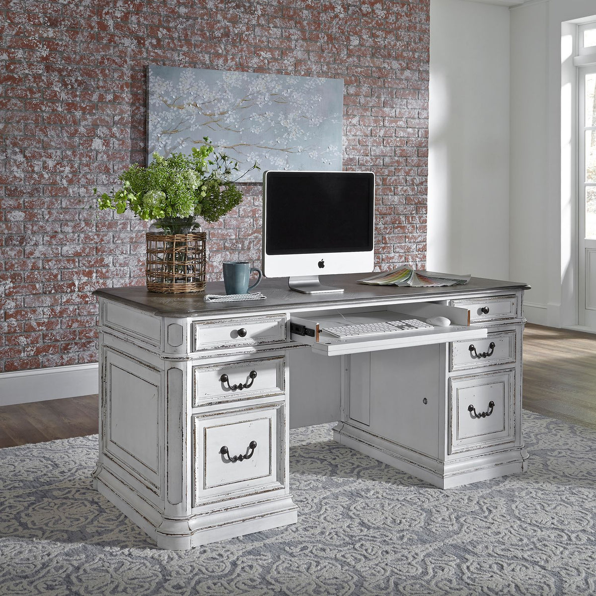 244-HO105B - Jr Executive Desk Base - Liberty Furniture