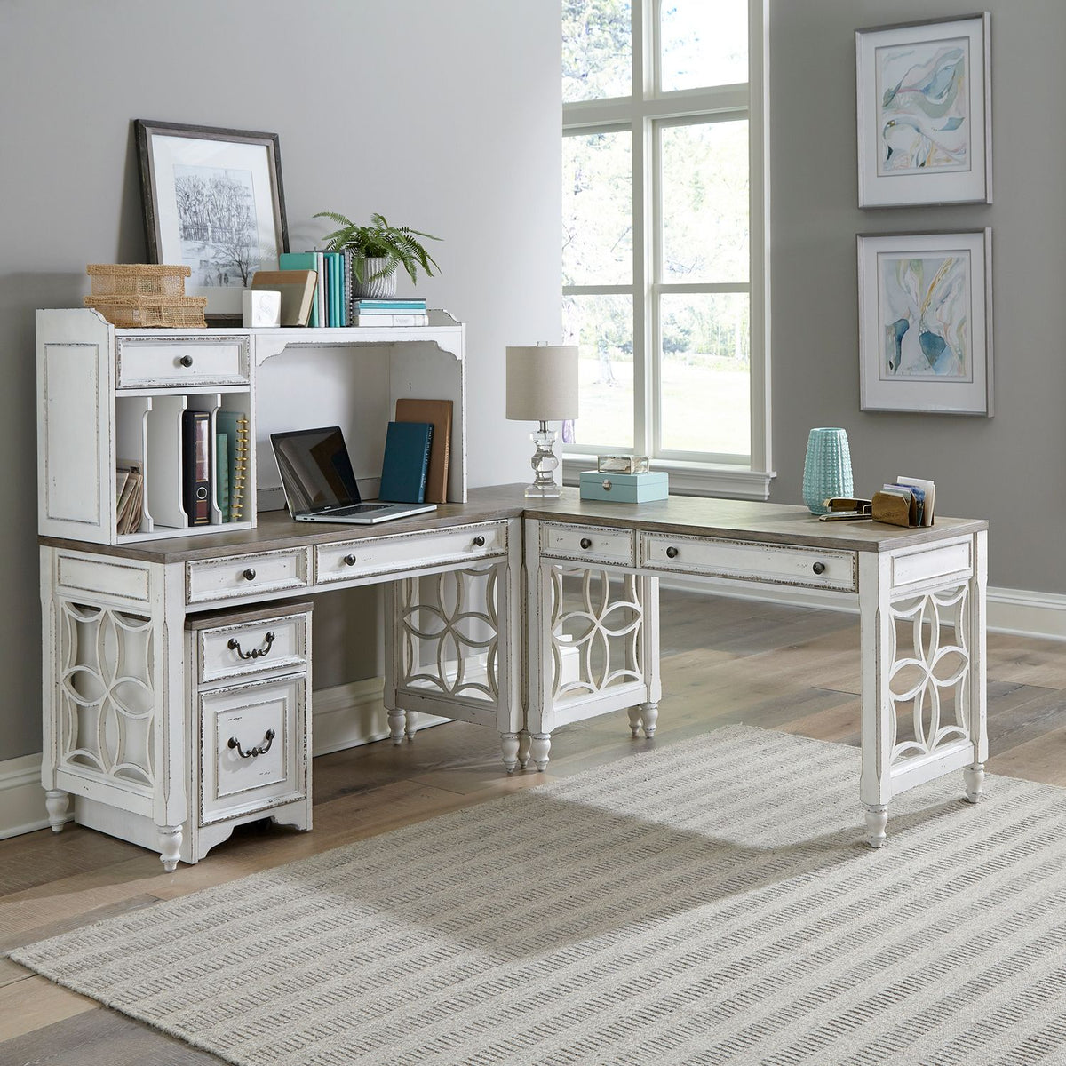 244-HOJ-LSLD - L Shaped Desk Set - Liberty Furniture