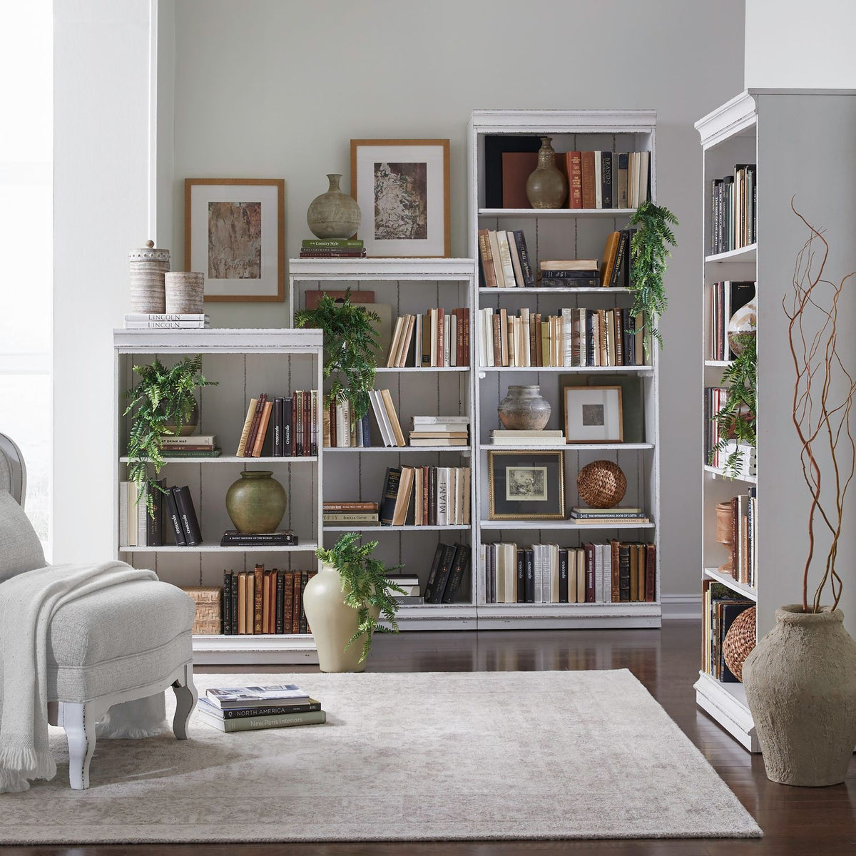 244-HOJ-SBW - Stepped Bookcase Wall - Liberty Furniture