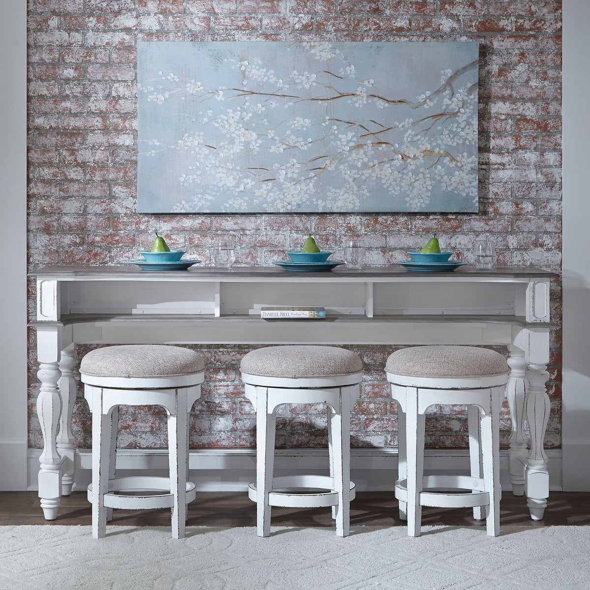 244-OT-4PCS - 4 Piece Console Set (1-Console 3-Stools) - Liberty Furniture