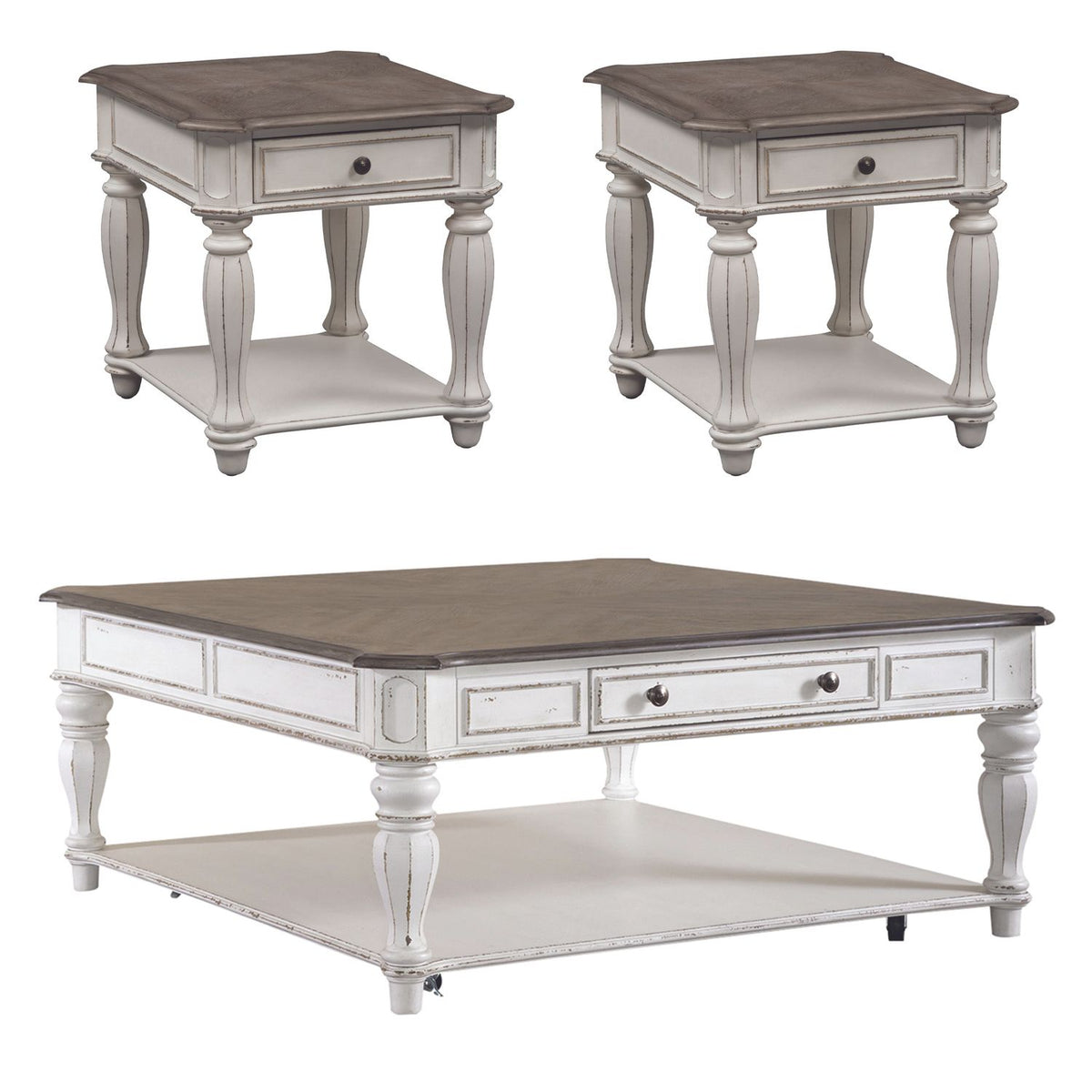 244-OT-A3PCS - 3 Piece Set (1-Cocktail 2-End Tables) - Liberty Furniture