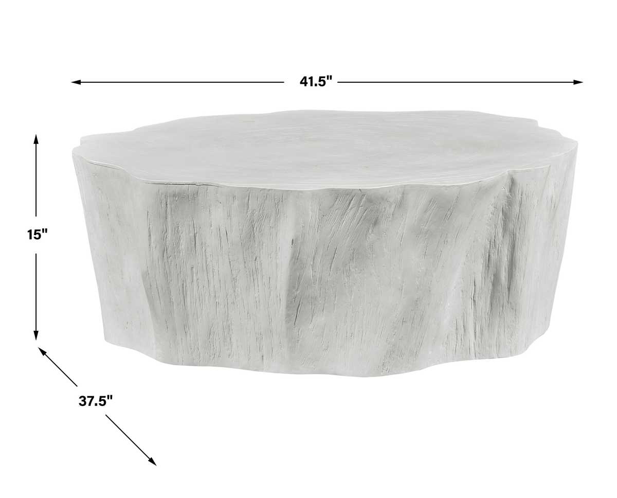 Woods Edge Coffee Table, White