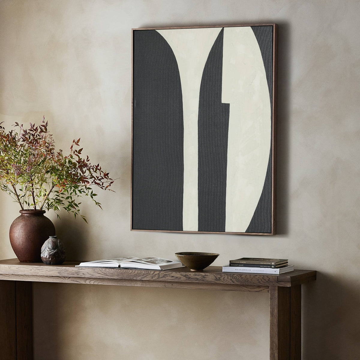 a painting on a wall
