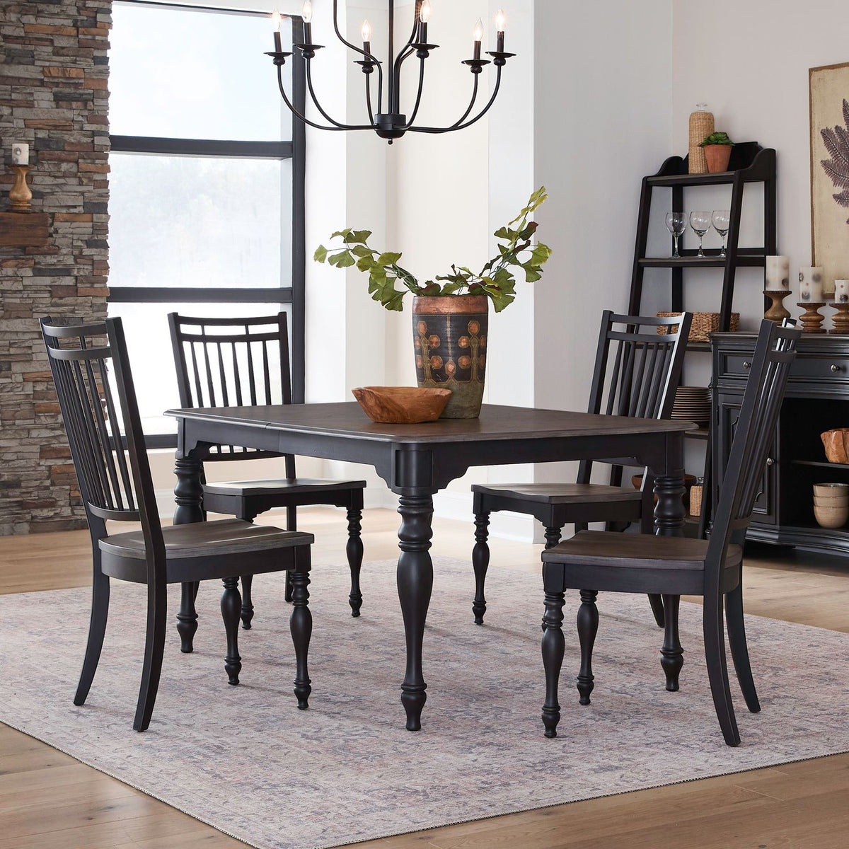 244B-CD-O5LTS - Opt 5 Piece Leg Table Set - Liberty Furniture