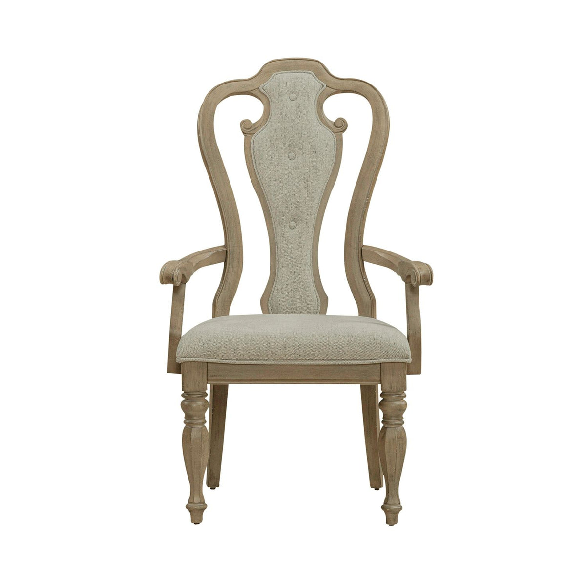 244N-C2501A - Splat Back Uph Arm Chair (RTA) - Liberty Furniture