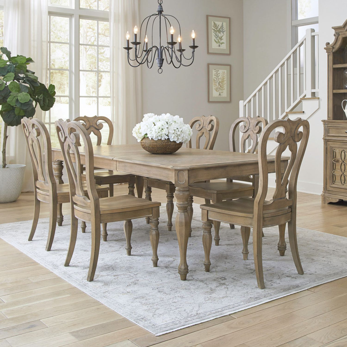 244N-DR-A7RLS - Alt 7 Piece Rectangular Table Set - Liberty Furniture