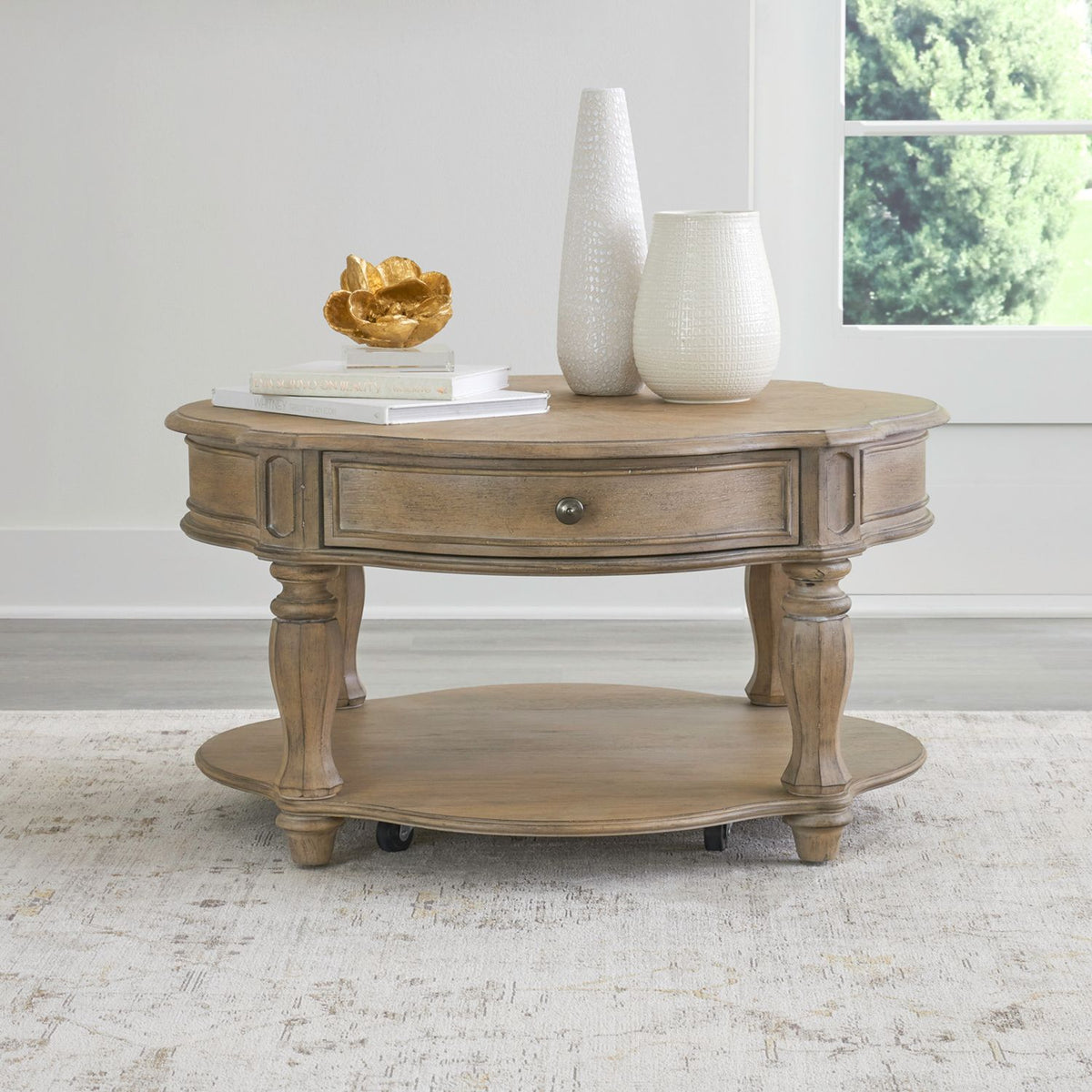 244N-OT1011 - Round Cocktail Table - Liberty Furniture