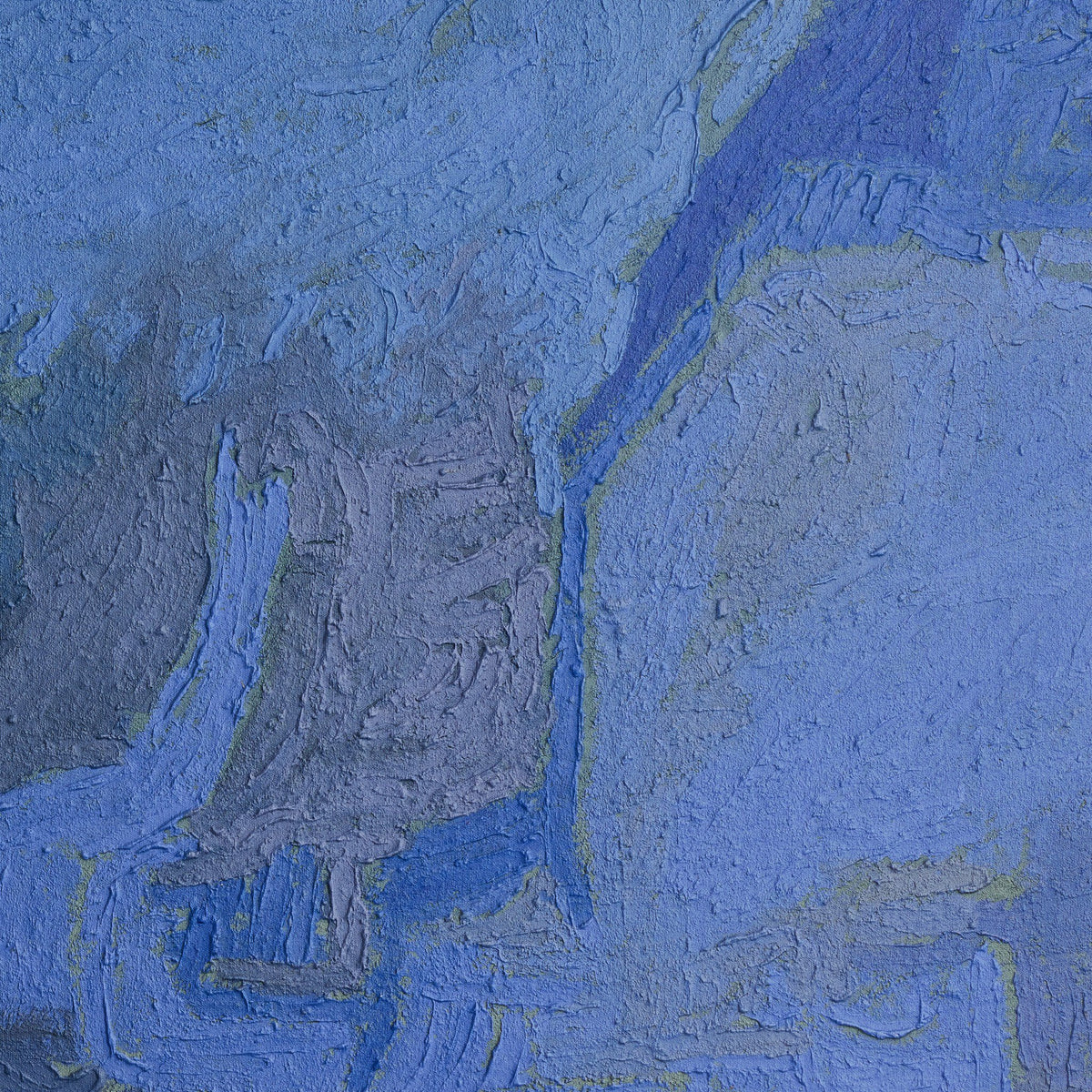a close up of a blue surface