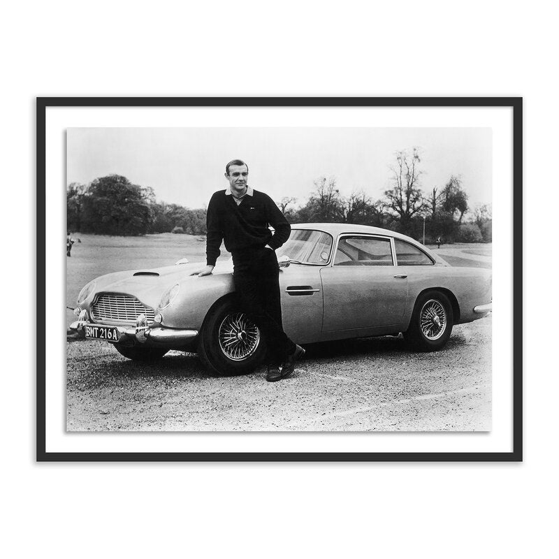 Sean Connery With 00'S Aston Martin By Getty Images