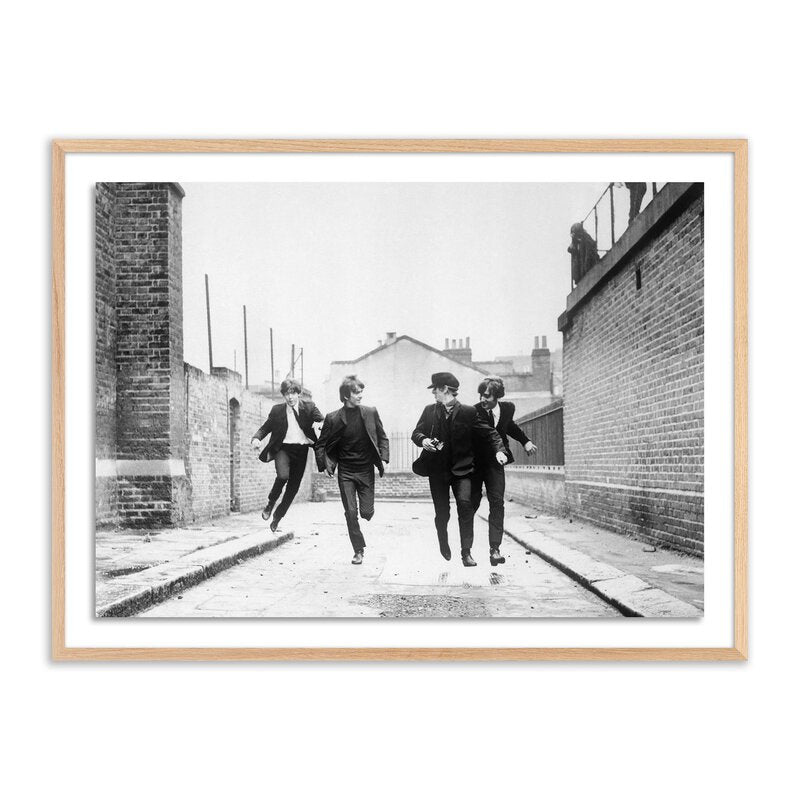 The Beatles Running In A Hard Day'S Night By Getty Images