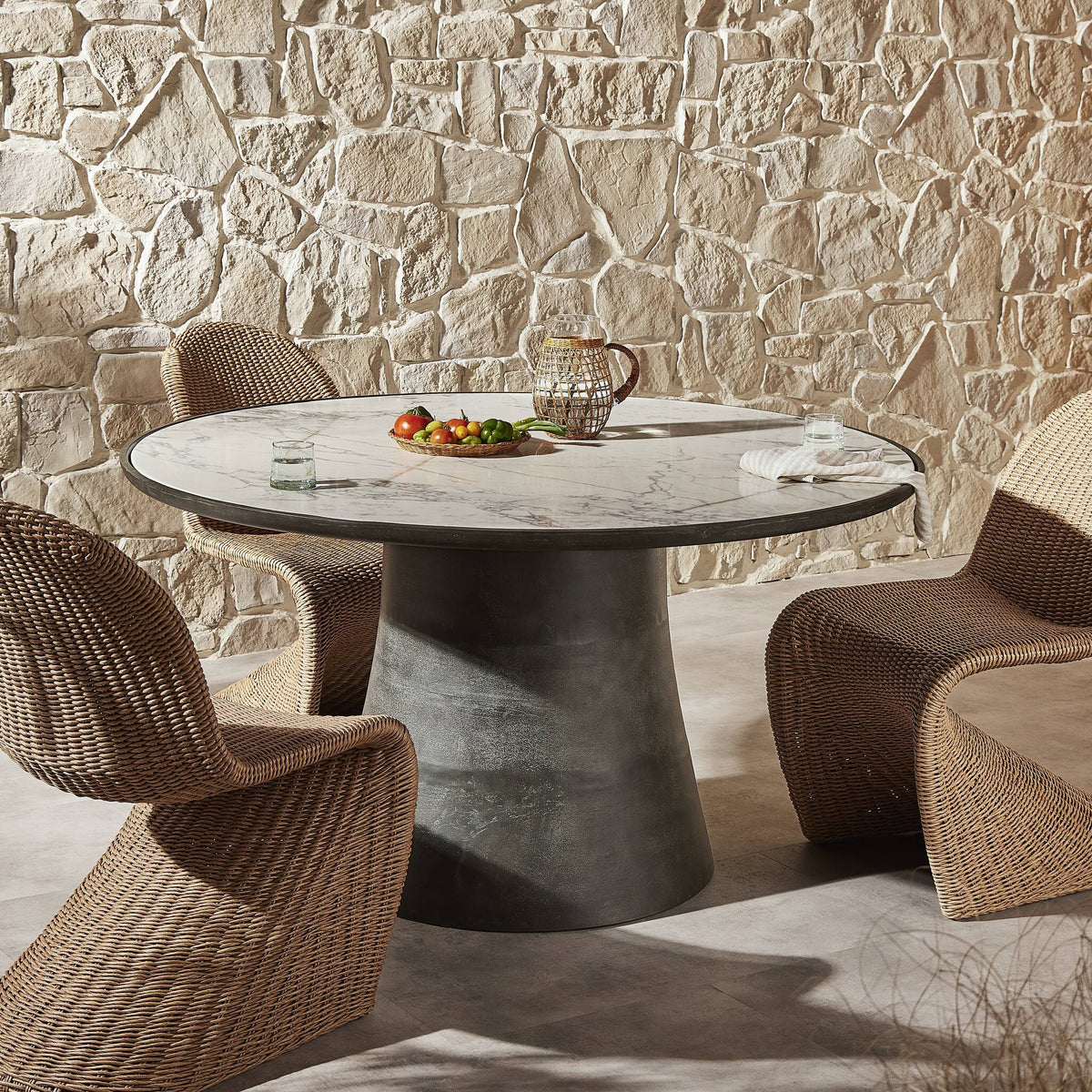 Balboa Outdoor Dining Table 54"